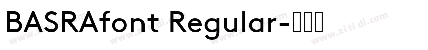 BASRAfont Regular字体转换